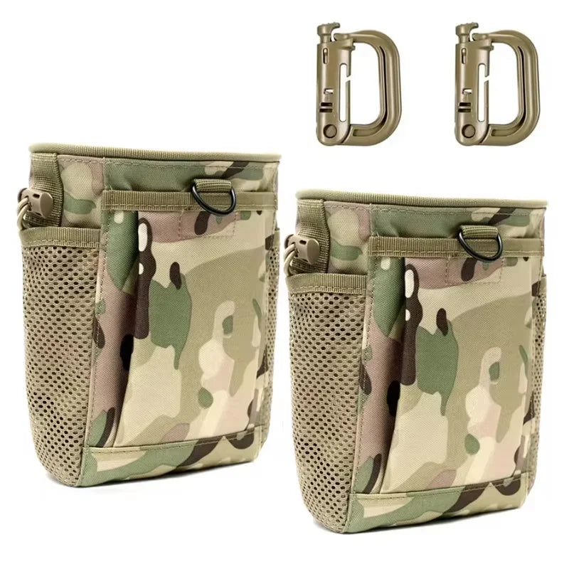 Molle Dump Pouch,Hunting Magazine Recovery Pouch Drastring Ammo Bag Belt Waist Fanny Pack Adjustable Holster Bag