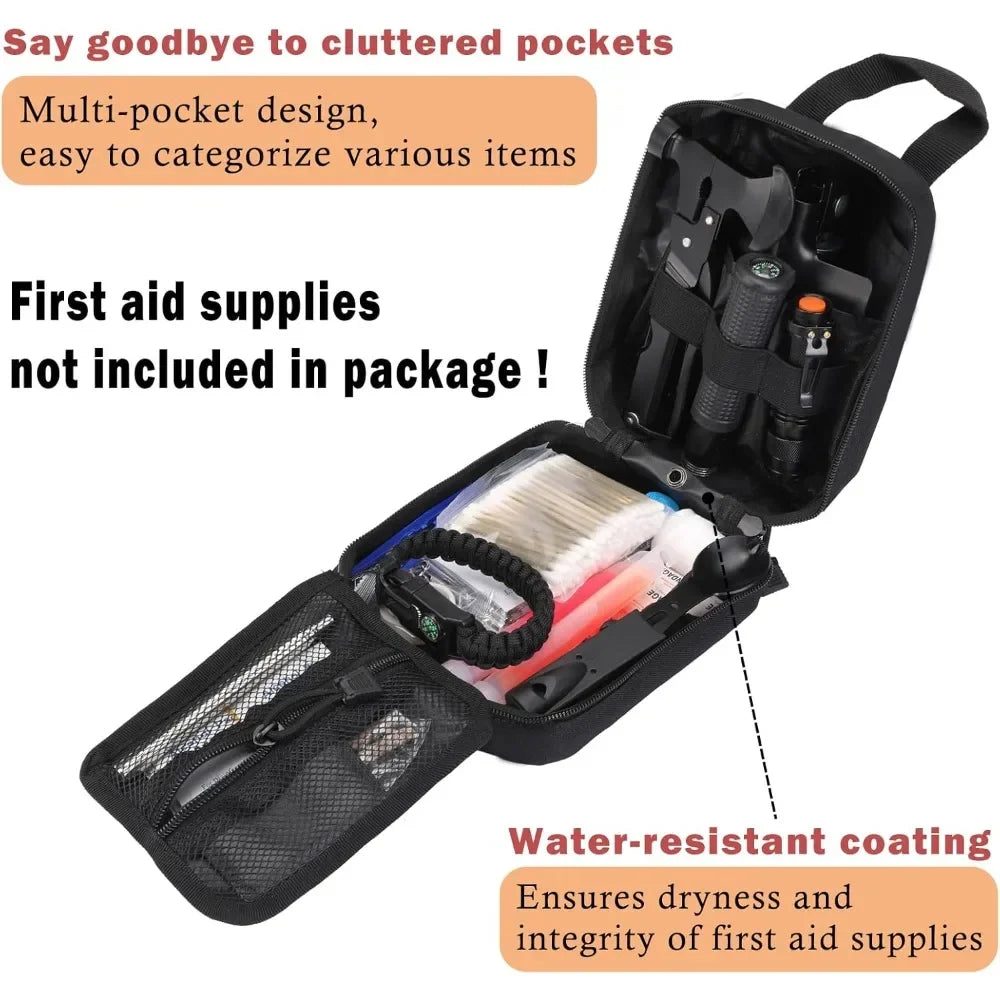 2025 Tactical First Aid Kit 1000D Ifak Bag Tear-off Medical Bag Storage Bag Empty Small Medical Bag Molle EMT Bag