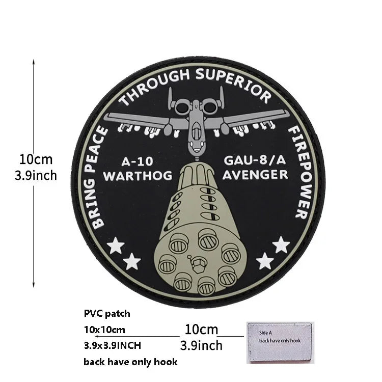 Tactical Morale Pack Accessories Badge Helicopter Badge 3DPVC Soft Glue Glow-in-the Dark Magic Armband Clothing Backpack Patch