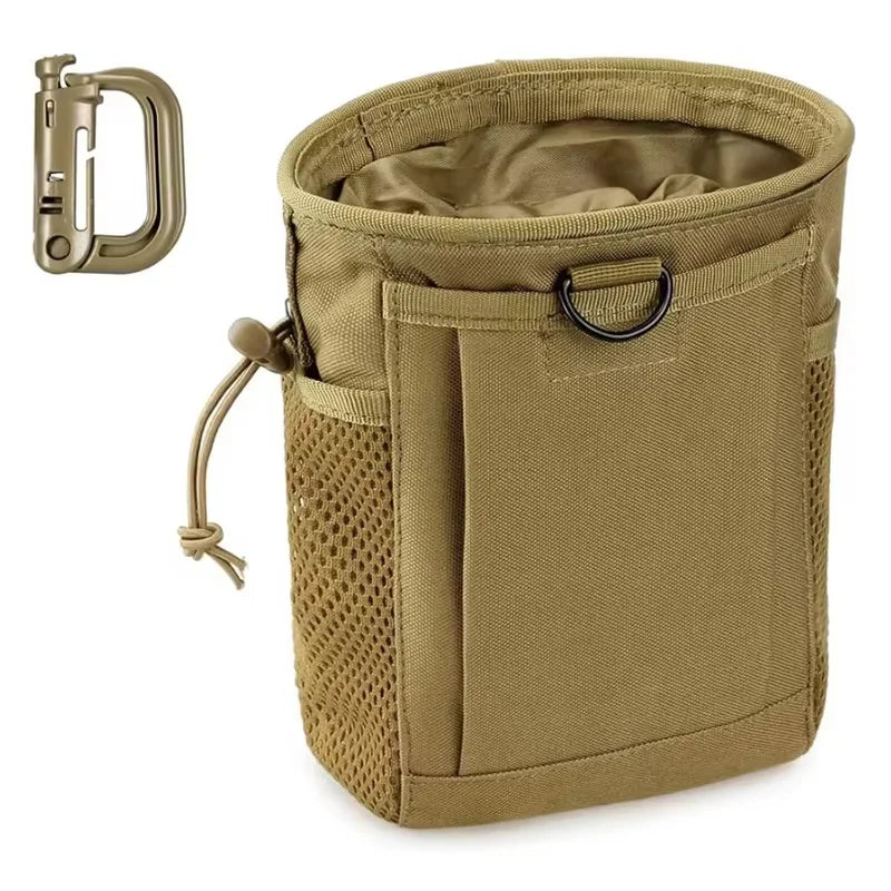 Molle Dump Pouch,Hunting Magazine Recovery Pouch Drastring Ammo Bag Belt Waist Fanny Pack Adjustable Holster Bag