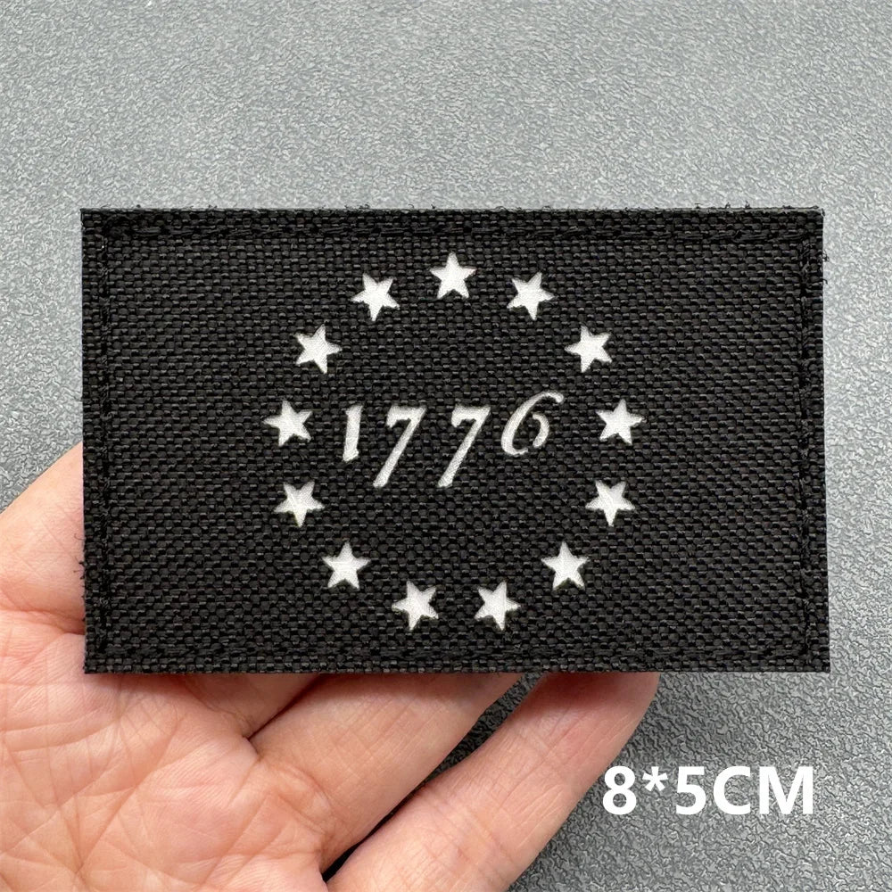3D Tactical Patches IR Reflective Badge on Backpack Vest Clothing Laser Cutting Emblemen Hook And Loop Outdoor Equipment
