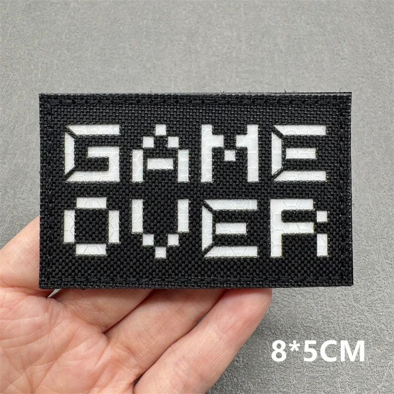 3D Tactical Patches IR Reflective Badge on Backpack Vest Clothing Laser Cutting Emblemen Hook And Loop Outdoor Equipment