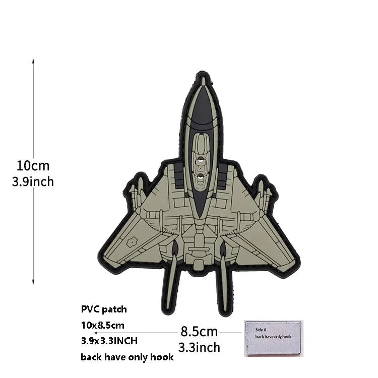 Tactical Morale Pack Accessories Badge Helicopter Badge 3DPVC Soft Glue Glow-in-the Dark Magic Armband Clothing Backpack Patch
