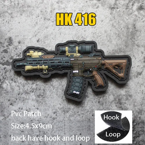 New Design High-Quality PVC Three-Dimensional BABAYAGA Pencil Grocope Soft Rubber Morale Armband Backpack With Hook Loop Patch