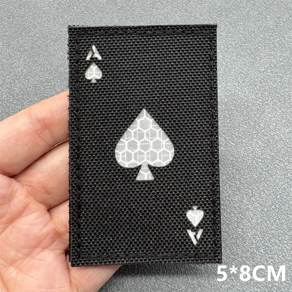 3D Tactical Patches IR Reflective Badge on Backpack Vest Clothing Laser Cutting Emblemen Hook And Loop Outdoor Equipment