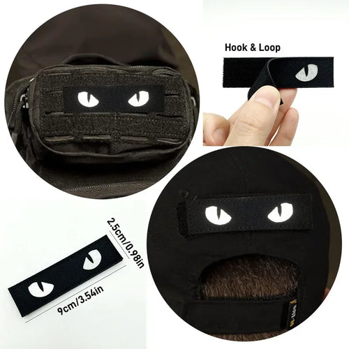 3D Tactical Patches IR Reflective Badge on Backpack Vest Clothing Laser Cutting Emblemen Hook And Loop Outdoor Equipment