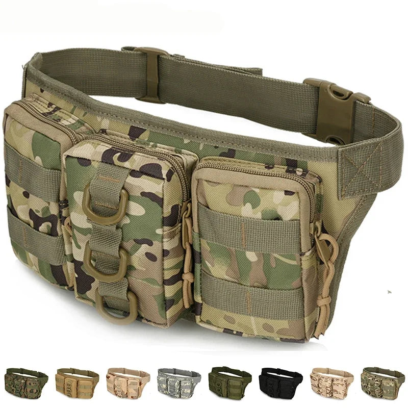 Tactical Men Waist Pack Hiking Waist Bag Outdoor Hunting Sports Bags Climbing Camping Fan Battlefield Fight Tactical Package