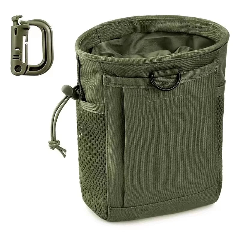 Molle Dump Pouch,Hunting Magazine Recovery Pouch Drastring Ammo Bag Belt Waist Fanny Pack Adjustable Holster Bag