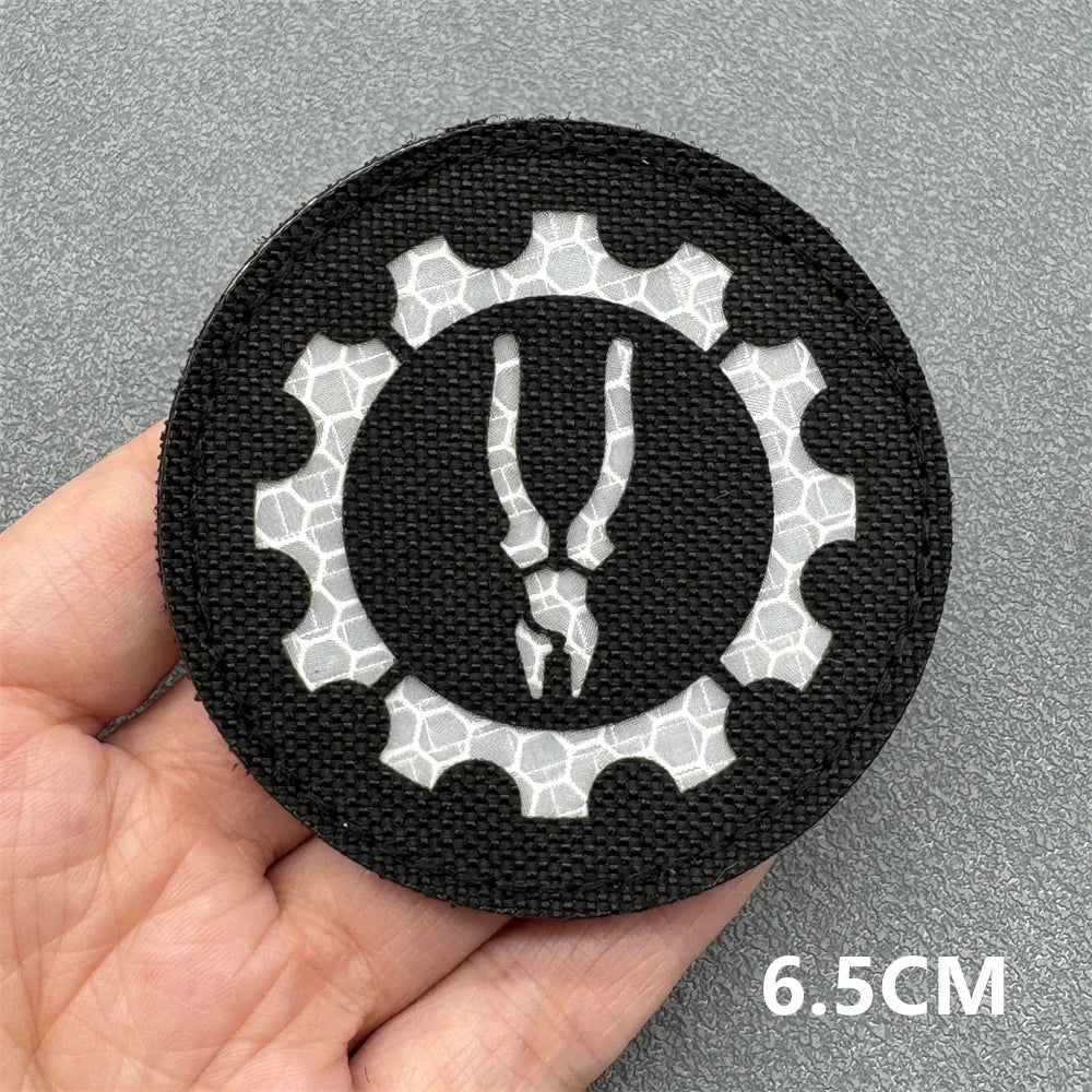 3D Tactical Patches IR Reflective Badge on Backpack Vest Clothing Laser Cutting Emblemen Hook And Loop Outdoor Equipment