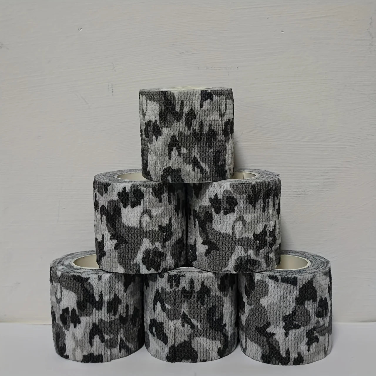 6/12 rolls of camouflage self-adhesive tape, non-woven cohesive bandage wraps, pet bandages, camouflage camouflage tape