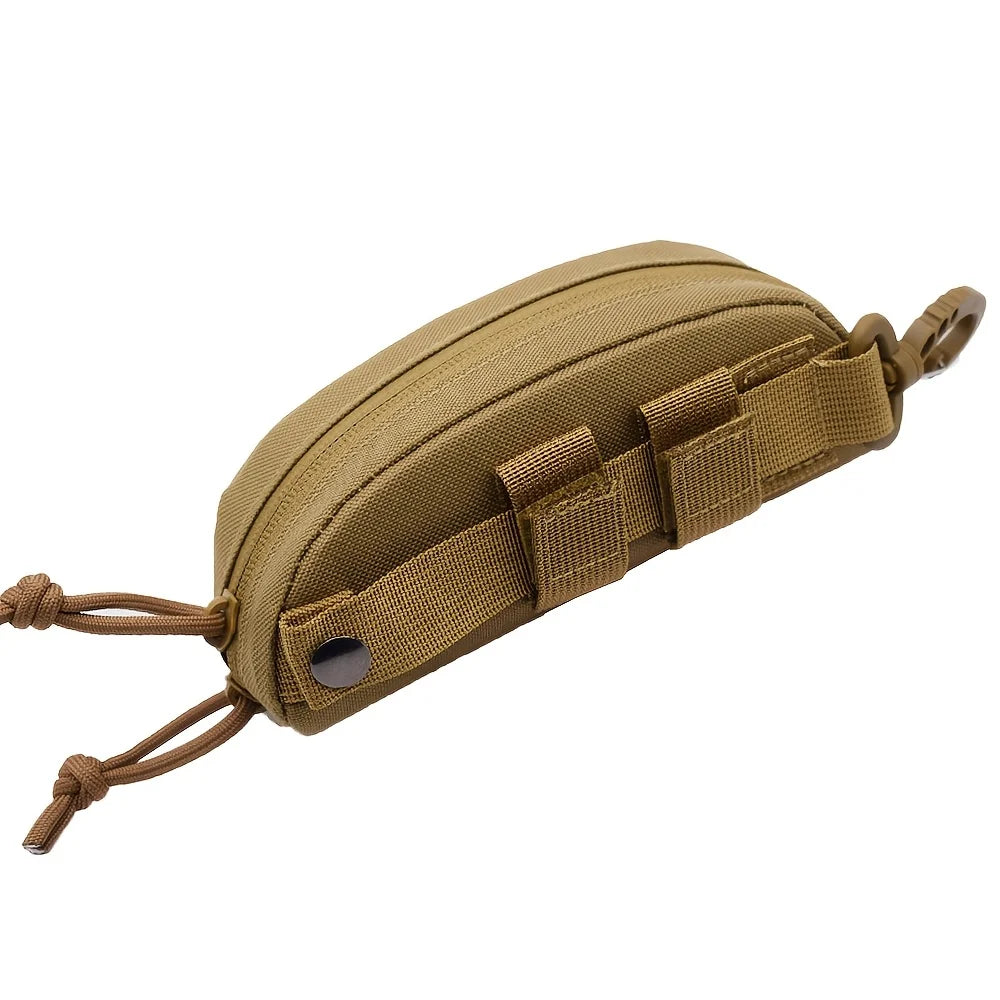 Tactical Fashion Glasses Case for Outdoor Lovers - Durable polyester, black, suitable for hunting and fishing