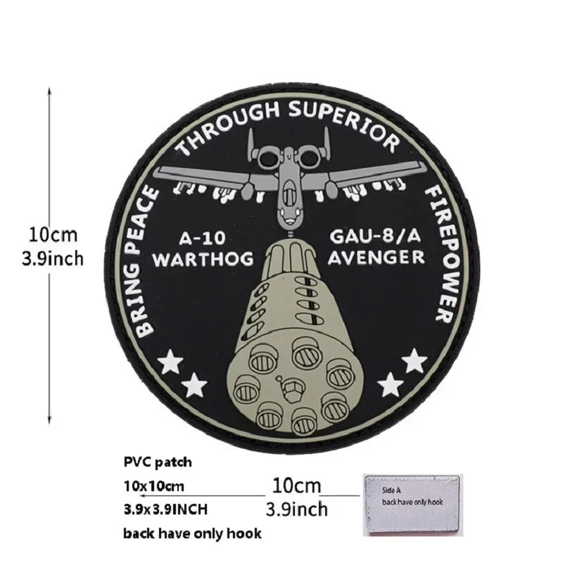 Tactical Morale Pack Accessories Badge Helicopter Badge 3DPVC Soft Glue Glow-in-the Dark Magic Armband Clothing Backpack Patch