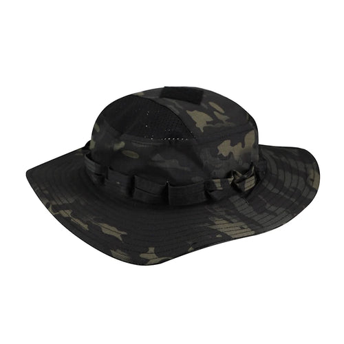 2025 New Camo Tactical Enthusiasts Square Pocket Bonnie Cap Outdoor Bucket Benny Hats Multicam Fishing Hiking Outdoor Sun Caps