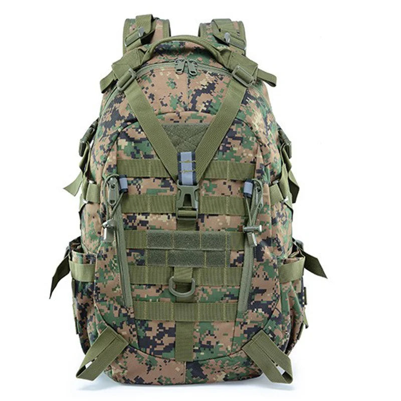 40L Tactical Backpack for Men Camping Hiking Backpacks Reflective Outdoor Travel Bags Survival Molle Climbing Rucksack Bag