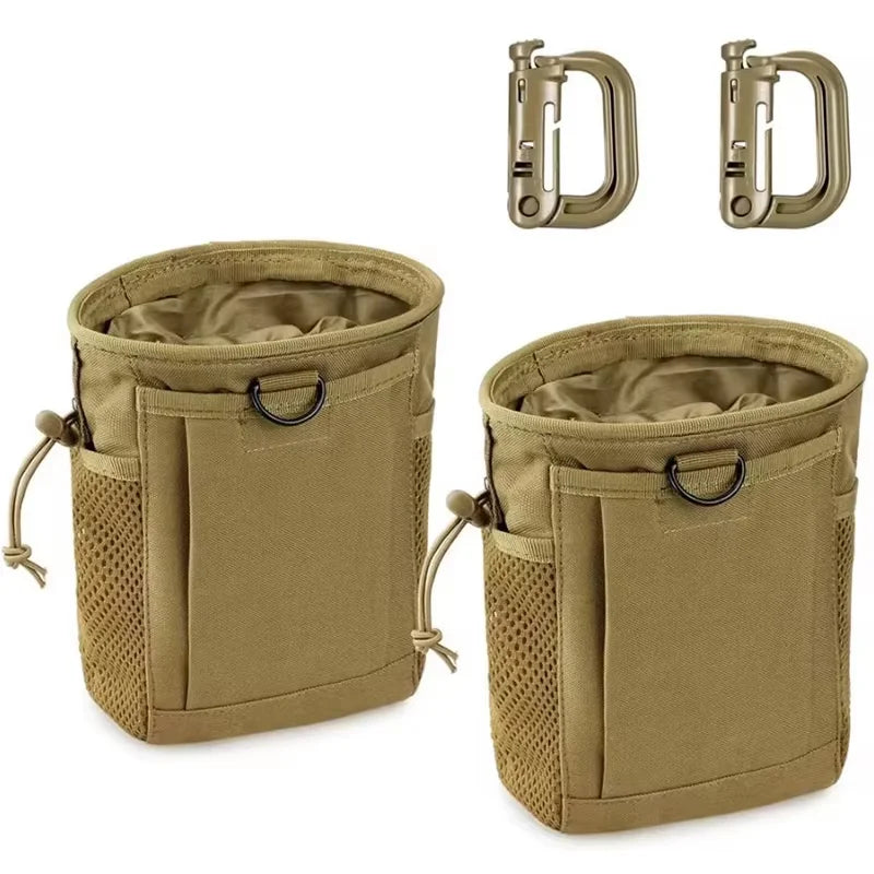 Molle Dump Pouch,Hunting Magazine Recovery Pouch Drastring Ammo Bag Belt Waist Fanny Pack Adjustable Holster Bag