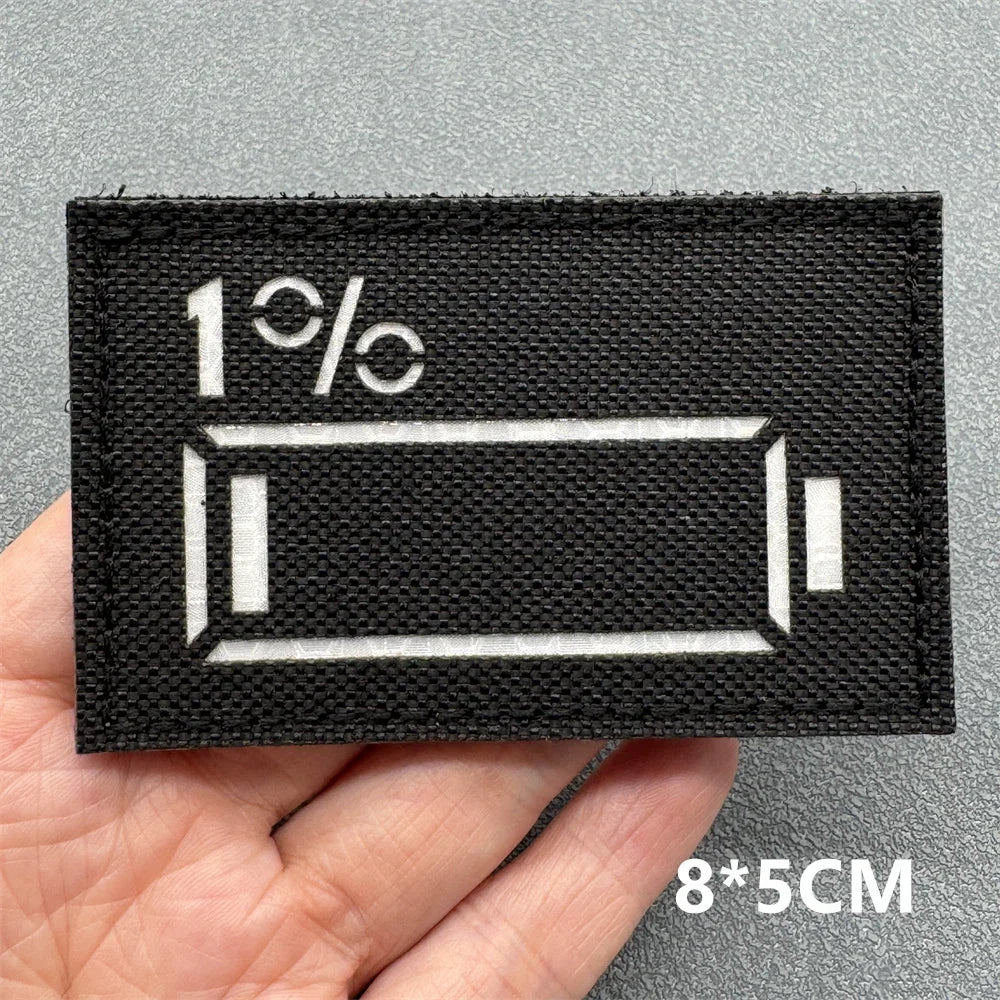 3D Tactical Patches IR Reflective Badge on Backpack Vest Clothing Laser Cutting Emblemen Hook And Loop Outdoor Equipment