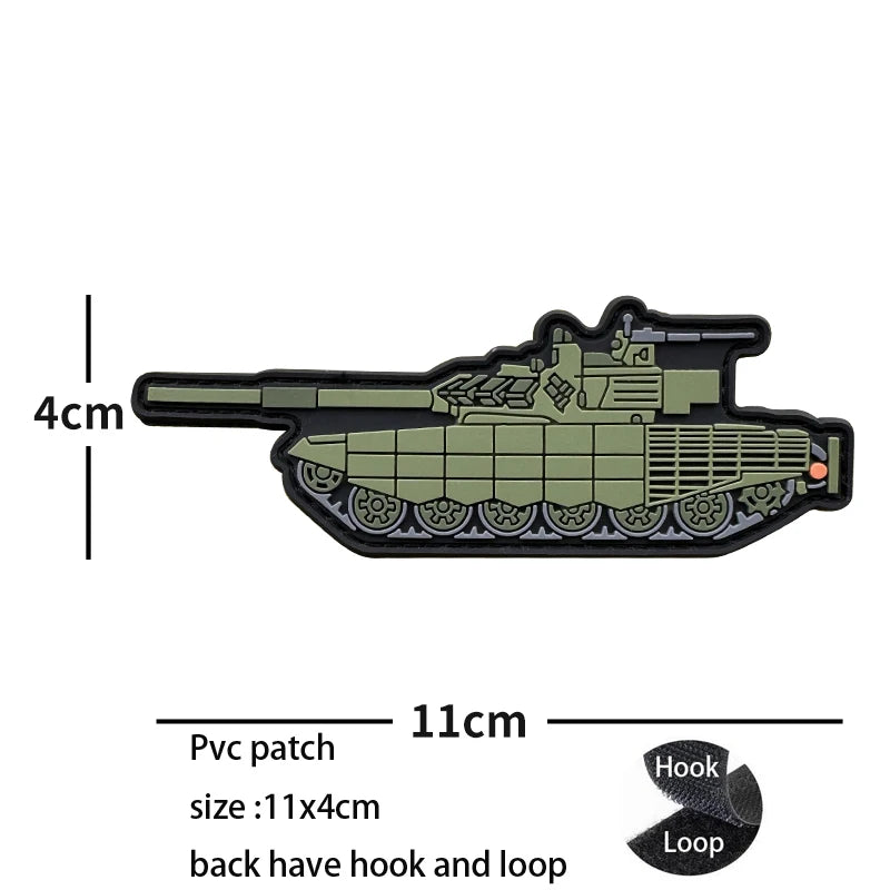 New Design High-Quality PVC Three-Dimensional BABAYAGA Pencil Grocope Soft Rubber Morale Armband Backpack With Hook Loop Patch