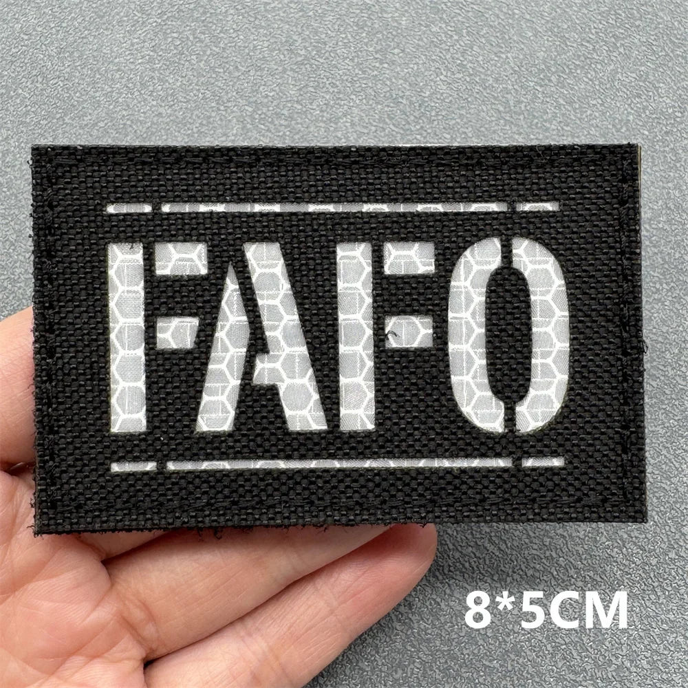 3D Tactical Patches IR Reflective Badge on Backpack Vest Clothing Laser Cutting Emblemen Hook And Loop Outdoor Equipment