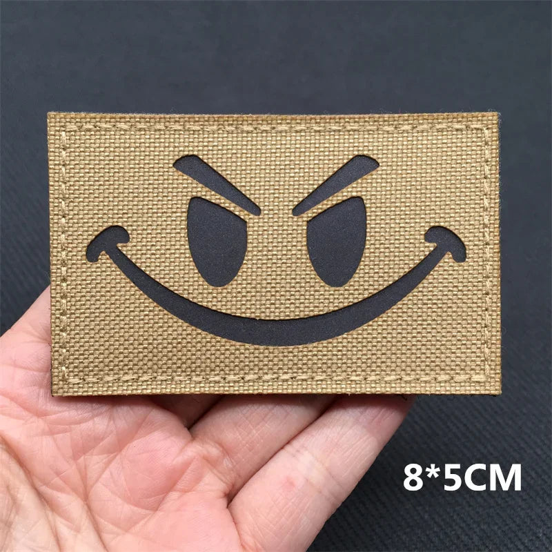 Tactical Patches IR Infrared Reflective Morale Patches on Backpack Vest Clothing Outdoor Badges Hook&Loop