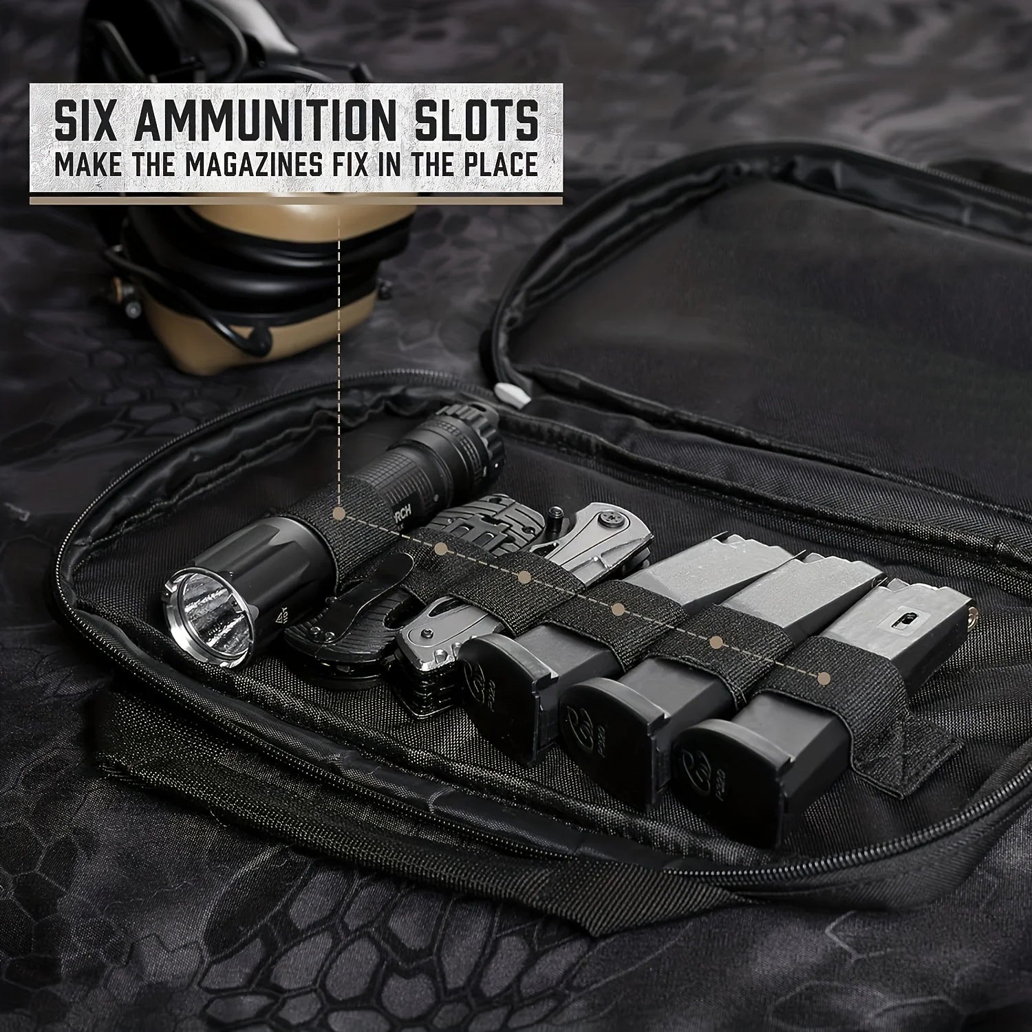 Tactical Pistol Gun Case, Padded Handgun Case Handgun Pistol Soft Case Rectangle Handgun Pouch