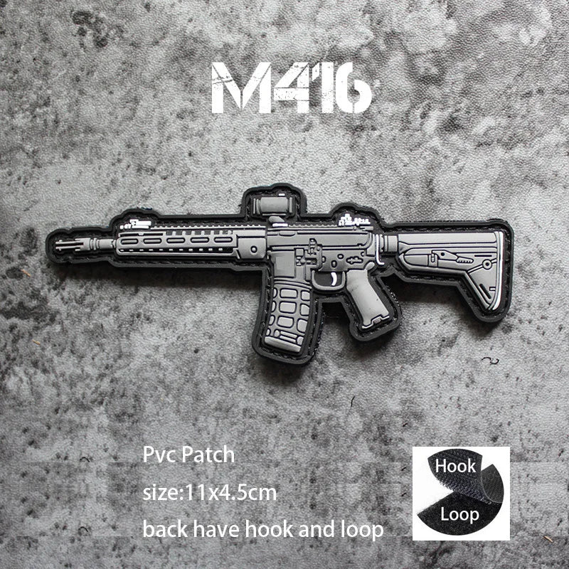 New Design High-Quality PVC Three-Dimensional BABAYAGA Pencil Grocope Soft Rubber Morale Armband Backpack With Hook Loop Patch