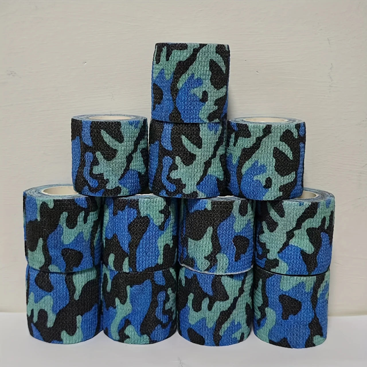6/12 rolls of camouflage self-adhesive tape, non-woven cohesive bandage wraps, pet bandages, camouflage camouflage tape