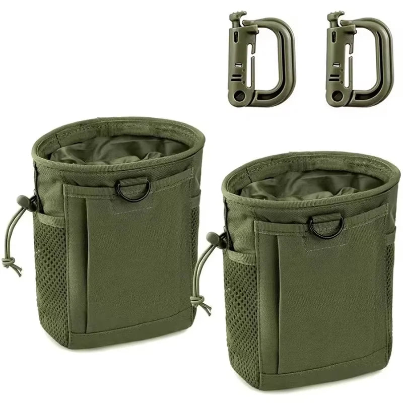 Molle Dump Pouch,Hunting Magazine Recovery Pouch Drastring Ammo Bag Belt Waist Fanny Pack Adjustable Holster Bag