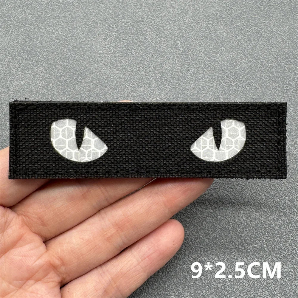 3D Tactical Patches IR Reflective Badge on Backpack Vest Clothing Laser Cutting Emblemen Hook And Loop Outdoor Equipment