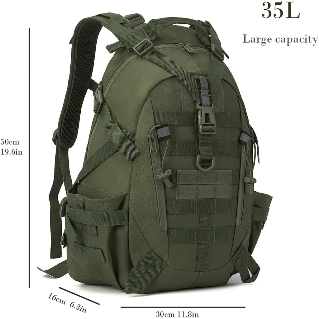 40L Tactical Backpack for Men Camping Hiking Backpacks Reflective Outdoor Travel Bags Survival Molle Climbing Rucksack Bag