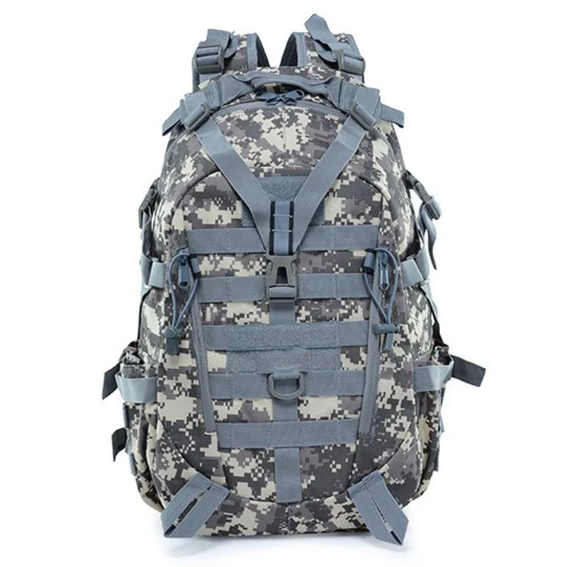 40L Tactical Backpack for Men Camping Hiking Backpacks Reflective Outdoor Travel Bags Survival Molle Climbing Rucksack Bag