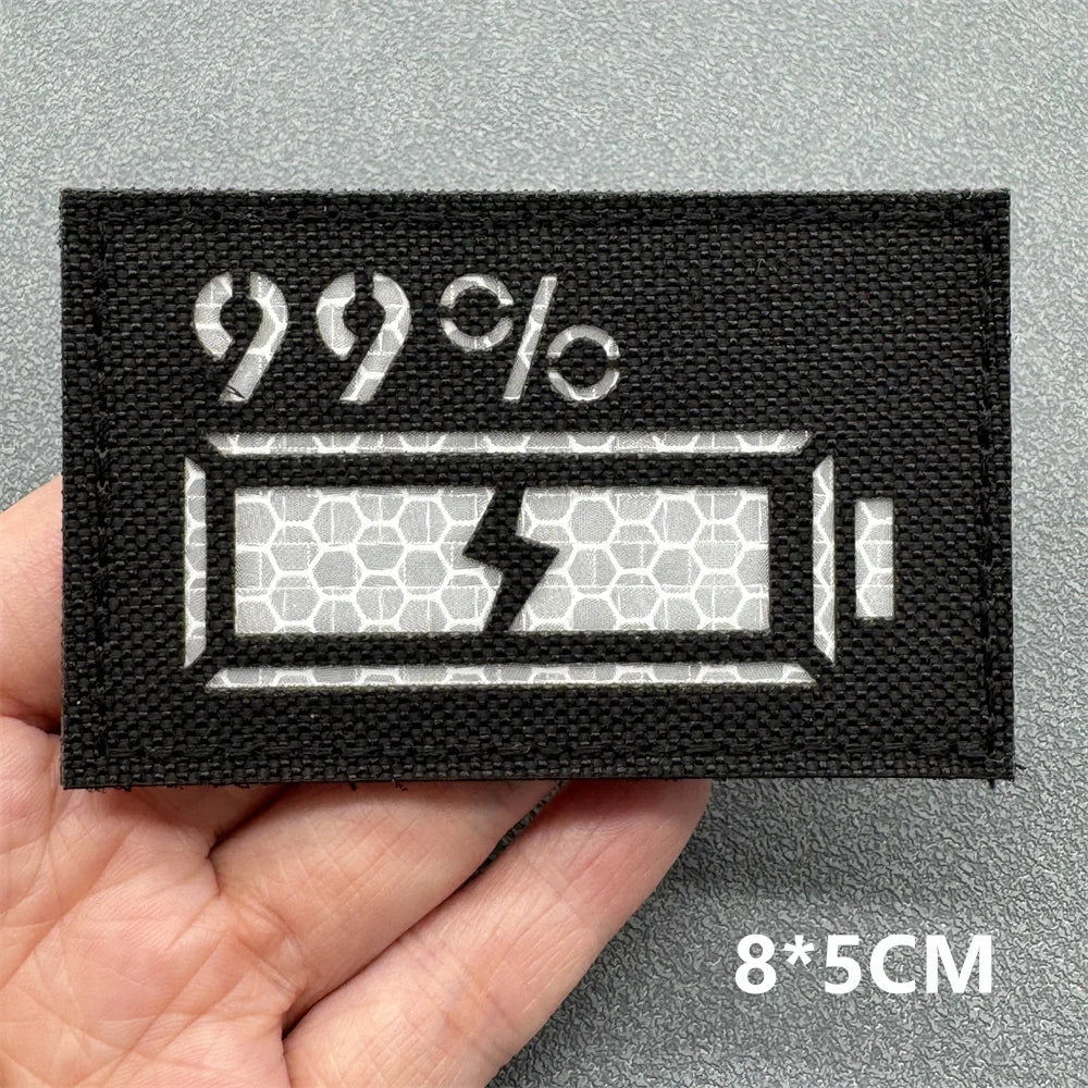 3D Tactical Patches IR Reflective Badge on Backpack Vest Clothing Laser Cutting Emblemen Hook And Loop Outdoor Equipment