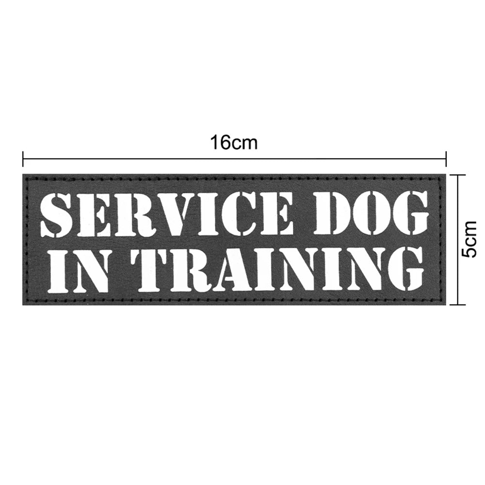 1 Piece Tactical Patch Bundle For Dog Harness Collar Vest Personalized Patches Tags Sticker Label Custom Name ID Service Dog