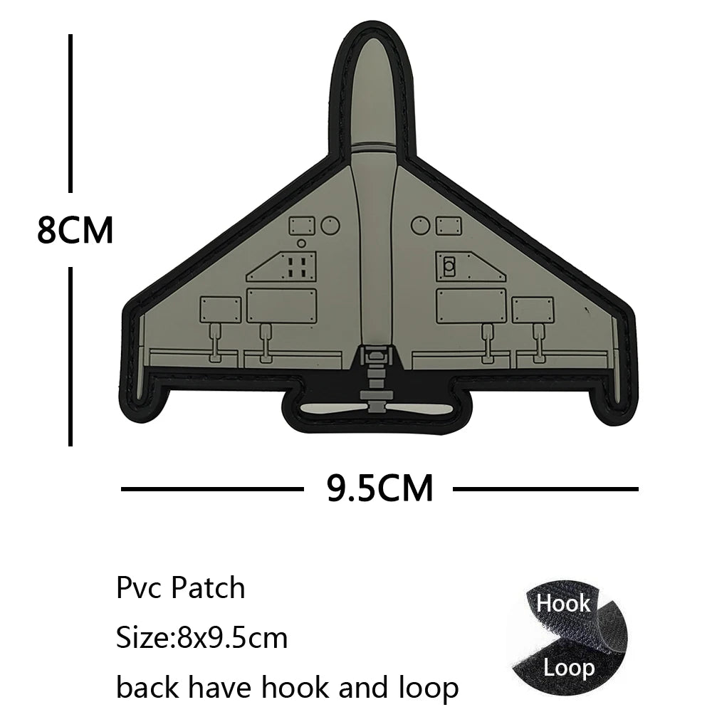 New Design High-Quality PVC Three-Dimensional BABAYAGA Pencil Grocope Soft Rubber Morale Armband Backpack With Hook Loop Patch