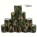 6/12 rolls of camouflage self-adhesive tape, non-woven cohesive bandage wraps, pet bandages, camouflage camouflage tape