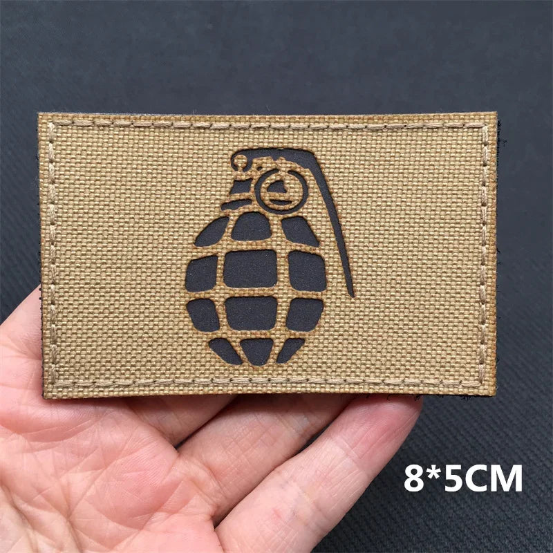 Tactical Patches IR Infrared Reflective Morale Patches on Backpack Vest Clothing Outdoor Badges Hook&Loop