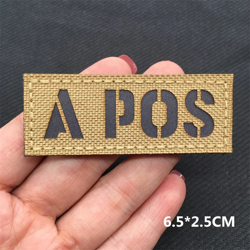 Tactical Patches IR Infrared Reflective Morale Patches on Backpack Vest Clothing Outdoor Badges Hook&Loop