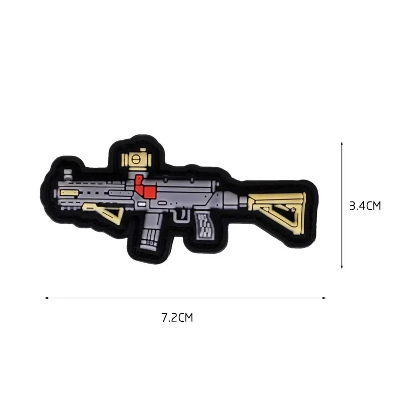 pvc military arms Hook and loop tactical clothing backpack patch tactical packs Clothing diy tactical accessories patch Badge