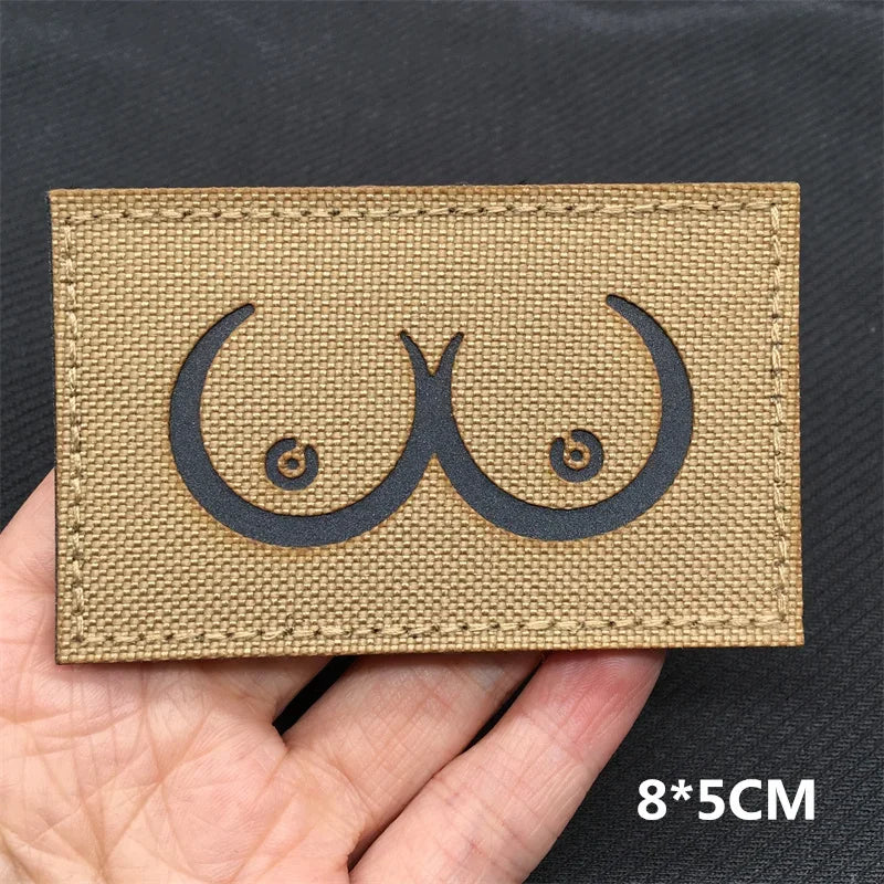 Tactical Patches IR Infrared Reflective Morale Patches on Backpack Vest Clothing Outdoor Badges Hook&Loop