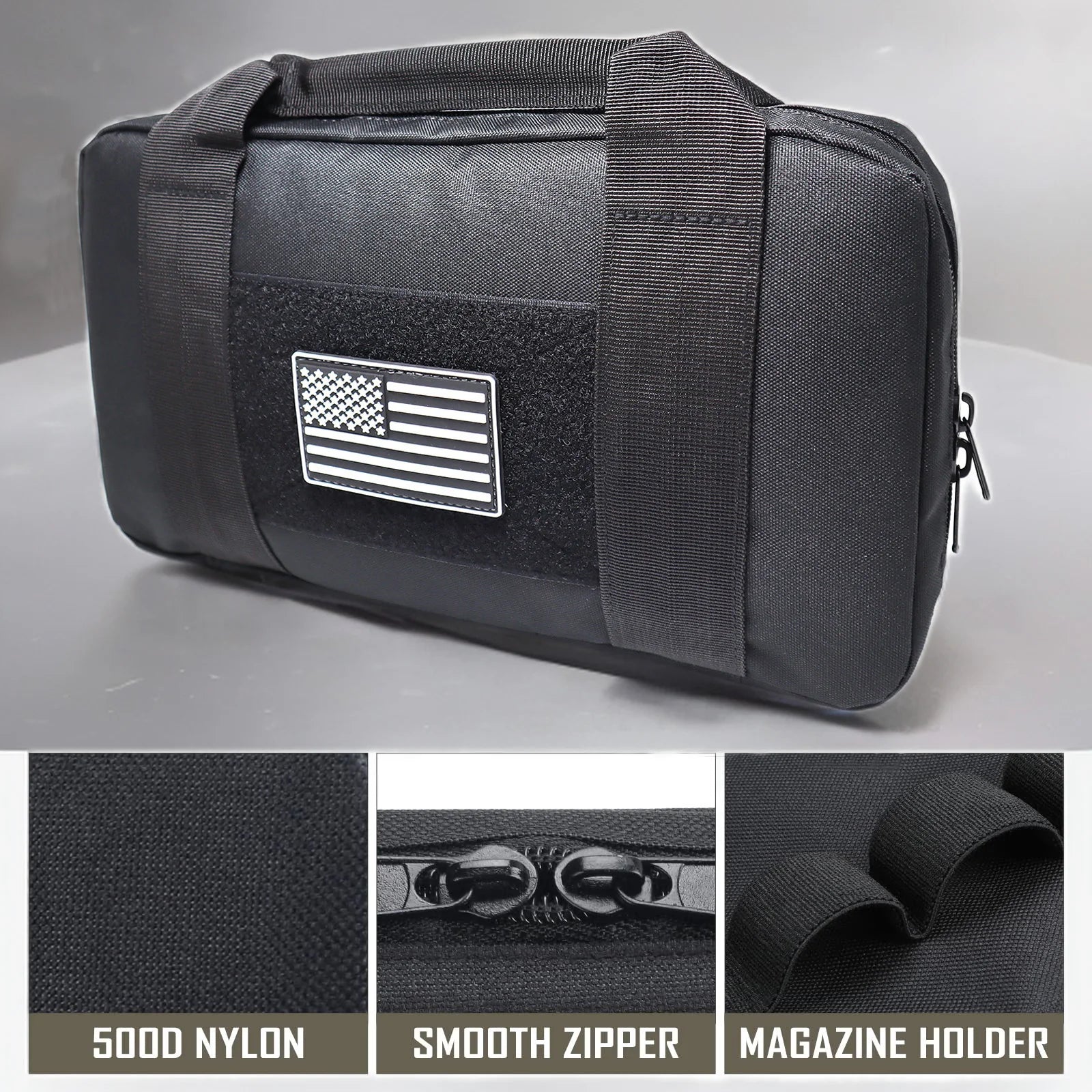Tactical Pistol Gun Case, Padded Handgun Case Handgun Pistol Soft Case Rectangle Handgun Pouch