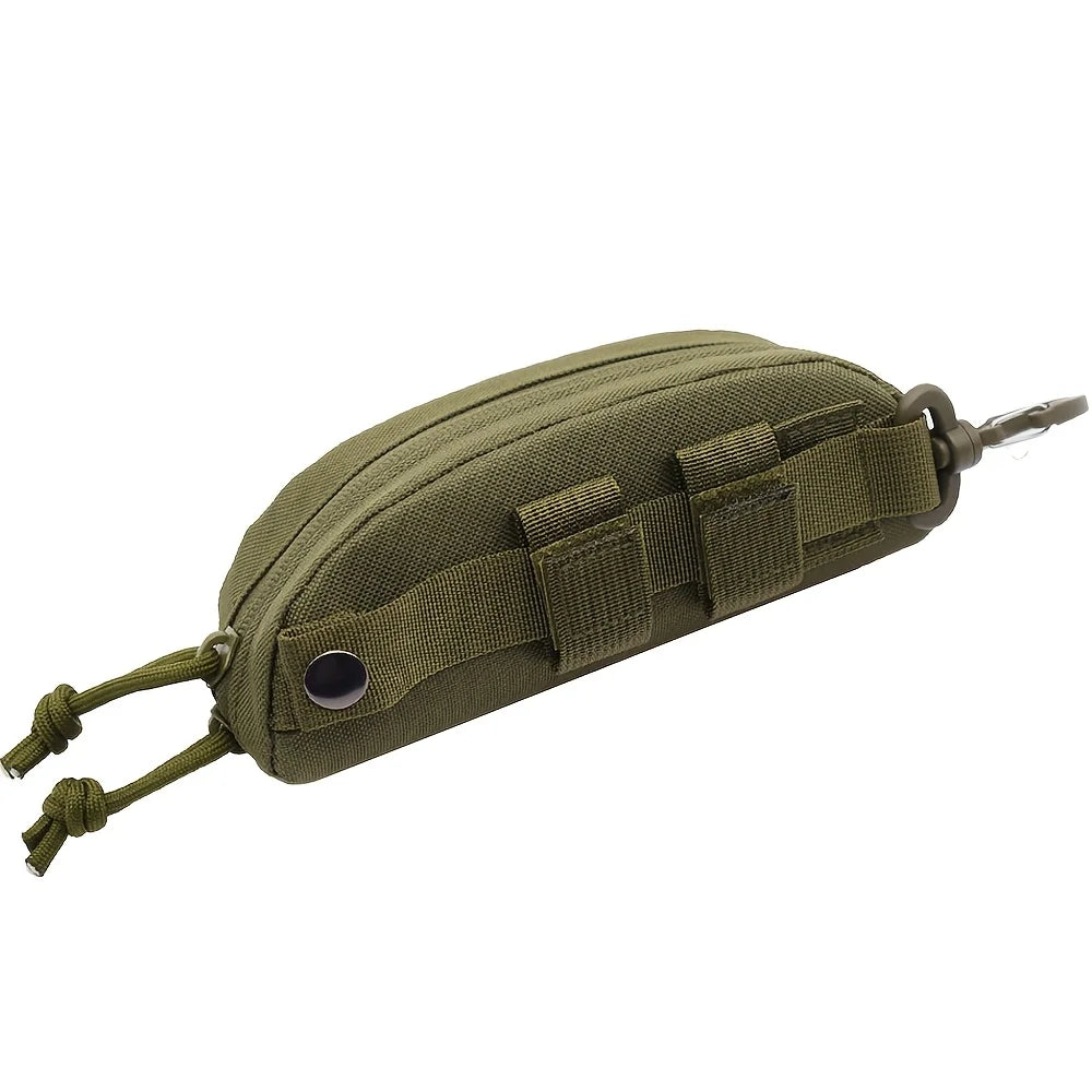 Tactical Fashion Glasses Case for Outdoor Lovers - Durable polyester, black, suitable for hunting and fishing