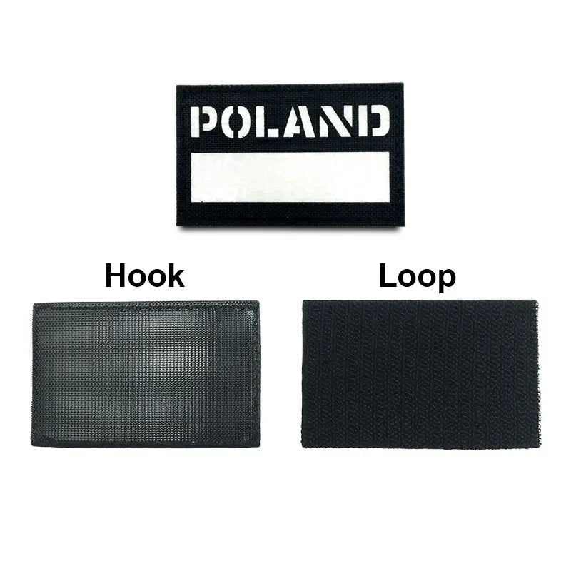 3D Tactical Patches IR Reflective Badge on Backpack Vest Clothing Laser Cutting Emblemen Hook And Loop Outdoor Equipment