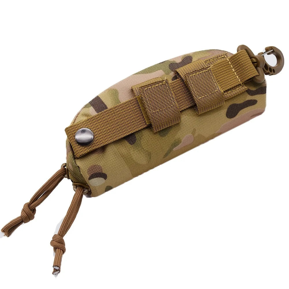 Tactical Fashion Glasses Case for Outdoor Lovers - Durable polyester, black, suitable for hunting and fishing