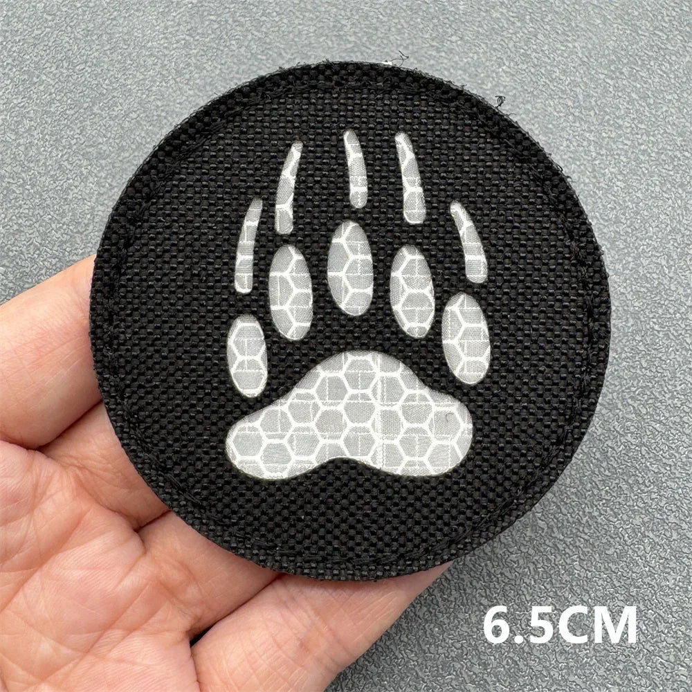 3D Tactical Patches IR Reflective Badge on Backpack Vest Clothing Laser Cutting Emblemen Hook And Loop Outdoor Equipment