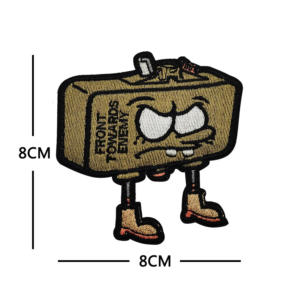 New Design High-Quality PVC Three-Dimensional BABAYAGA Pencil Grocope Soft Rubber Morale Armband Backpack With Hook Loop Patch