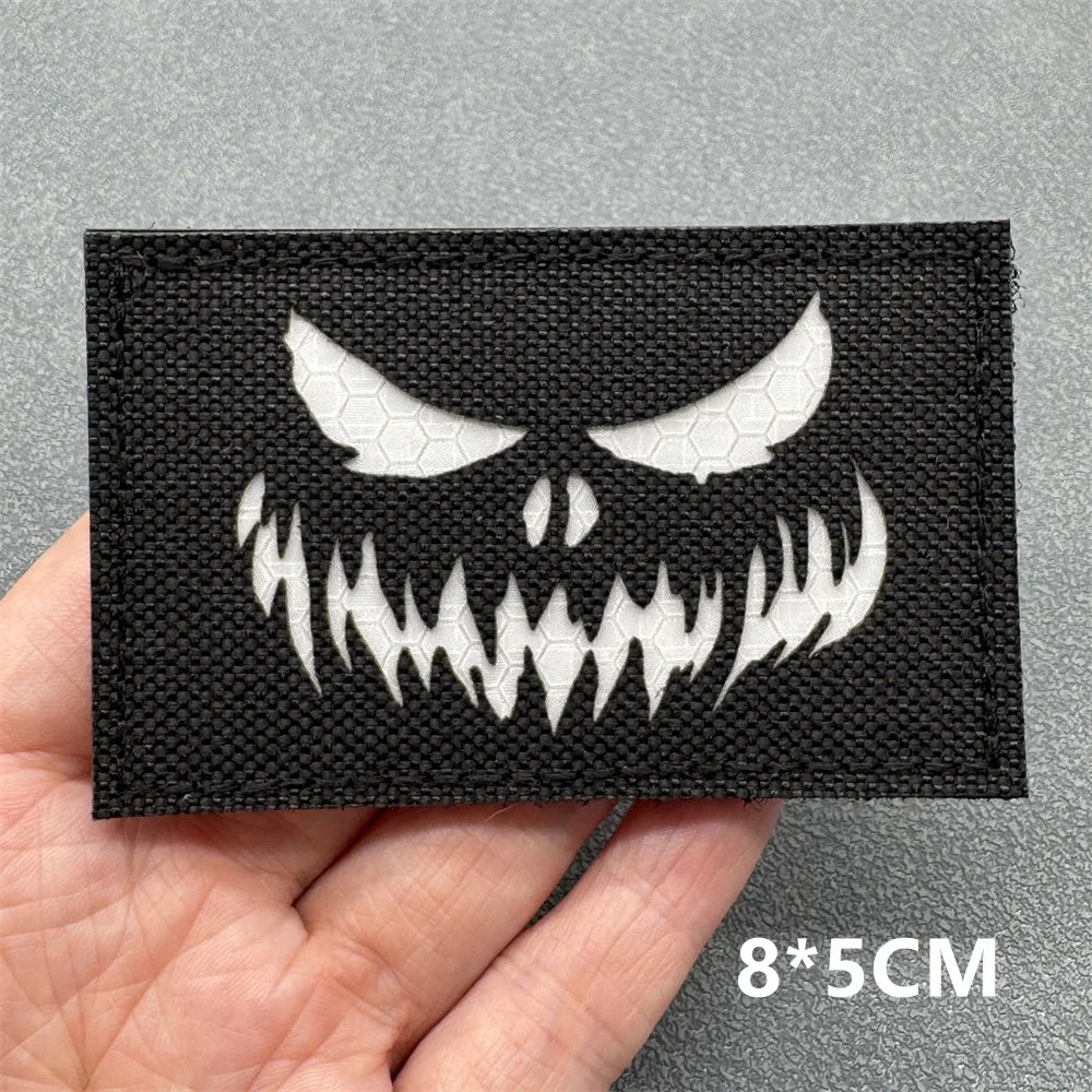 3D Tactical Patches IR Reflective Badge on Backpack Vest Clothing Laser Cutting Emblemen Hook And Loop Outdoor Equipment