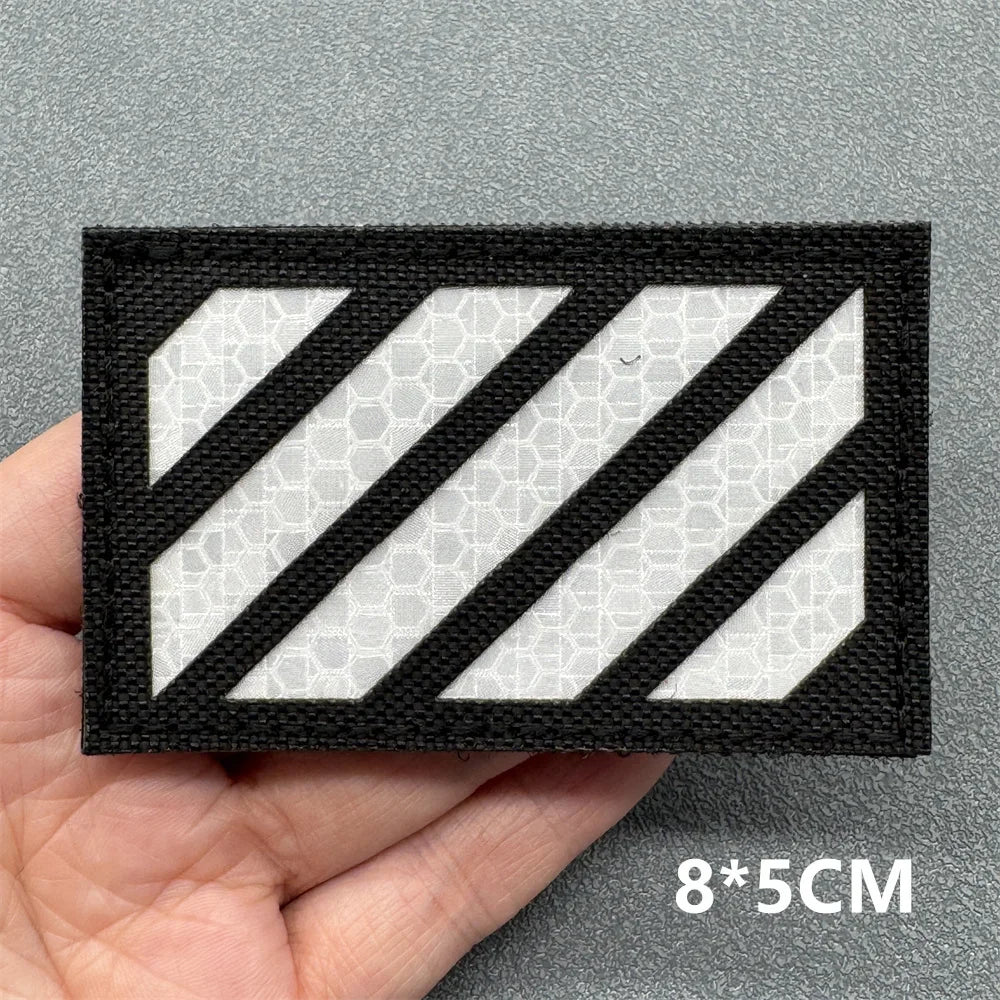 3D Tactical Patches IR Reflective Badge on Backpack Vest Clothing Laser Cutting Emblemen Hook And Loop Outdoor Equipment