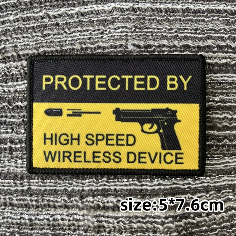 Digital Printing Patch with Hook Backing for Clothes Tactical Military Backpack Patches Gun Badges Applique for Clothing