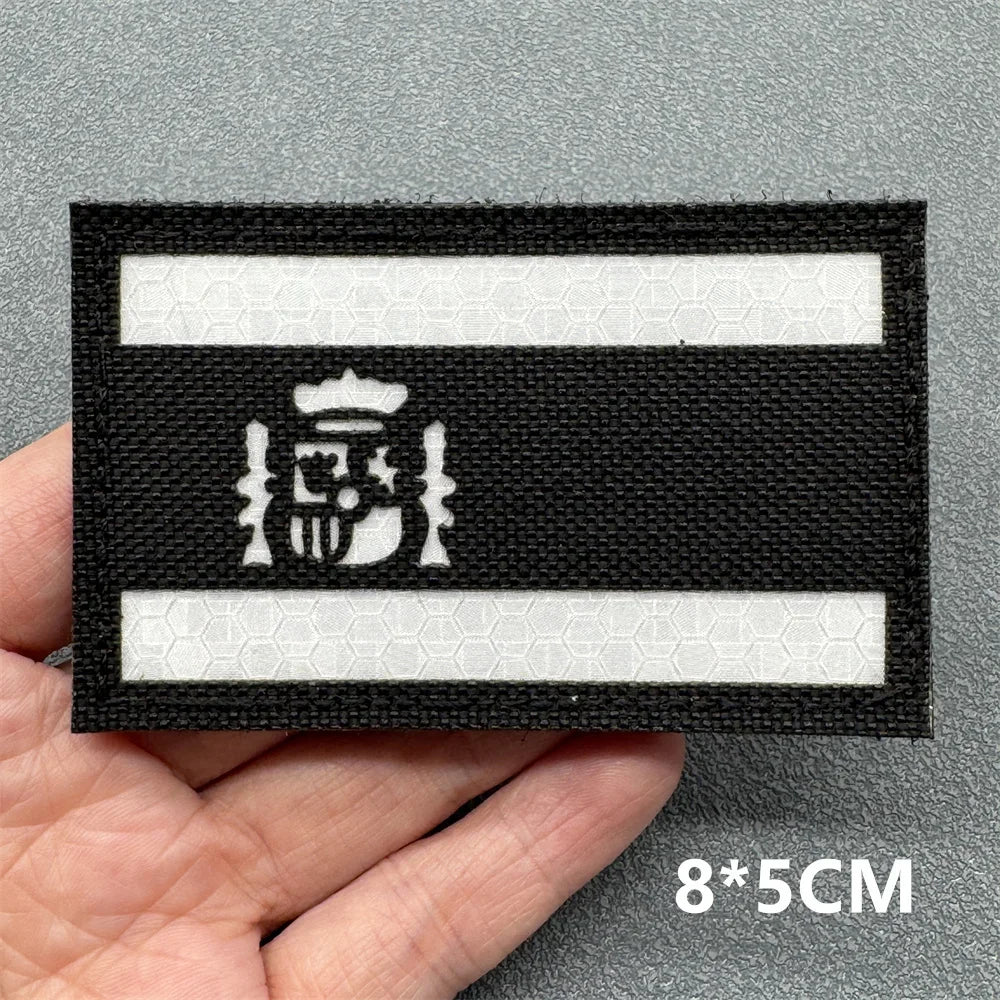 3D Tactical Patches IR Reflective Badge on Backpack Vest Clothing Laser Cutting Emblemen Hook And Loop Outdoor Equipment