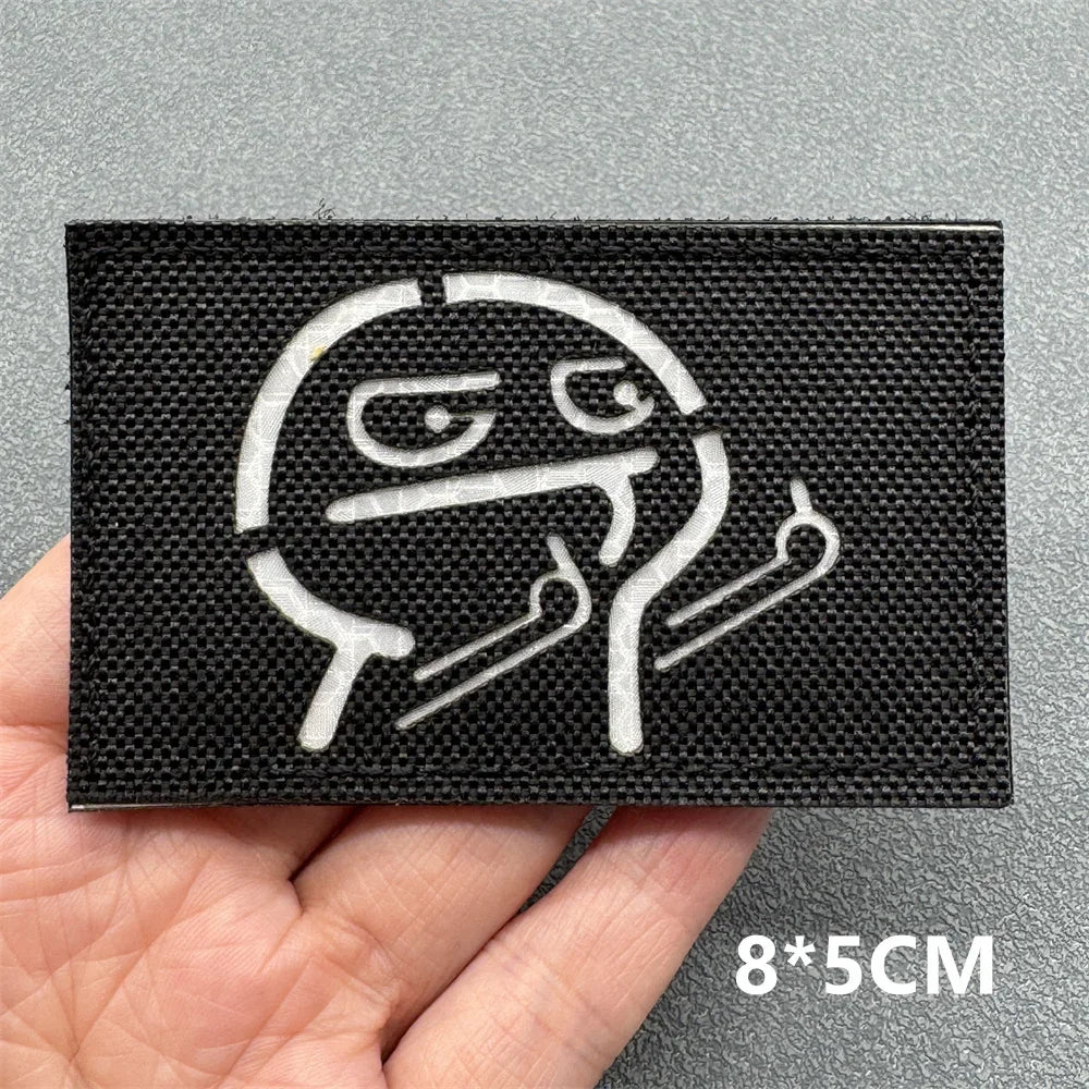 3D Tactical Patches IR Reflective Badge on Backpack Vest Clothing Laser Cutting Emblemen Hook And Loop Outdoor Equipment