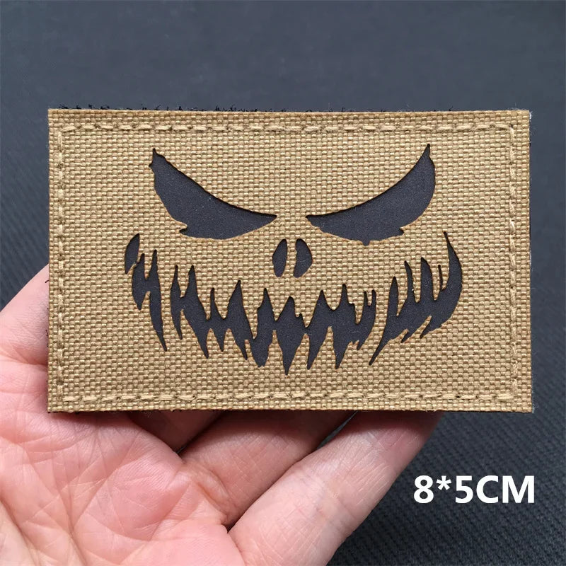 Tactical Patches IR Infrared Reflective Morale Patches on Backpack Vest Clothing Outdoor Badges Hook&Loop